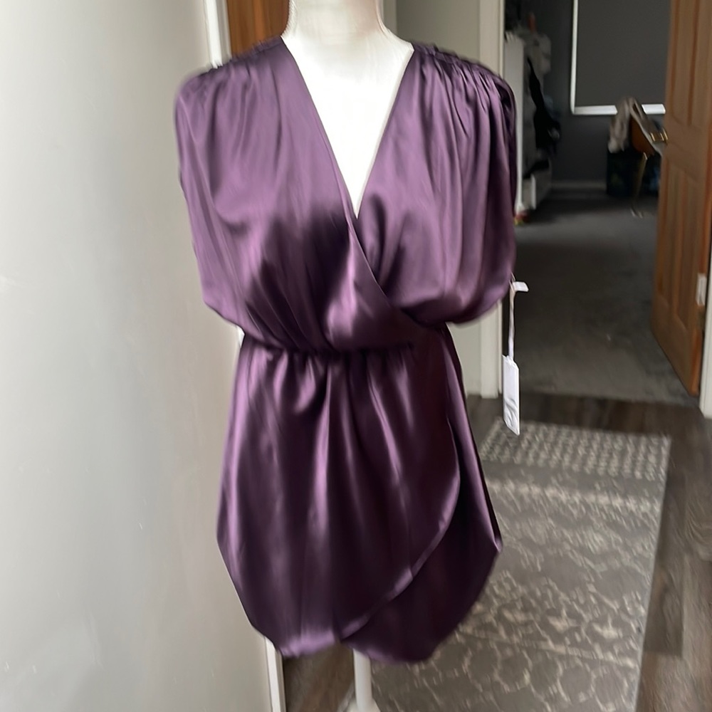 2BRych gorgeous deep purple silk top.